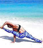 Beach yoga